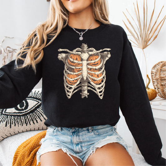 Skelly pumpkin sweatshirt