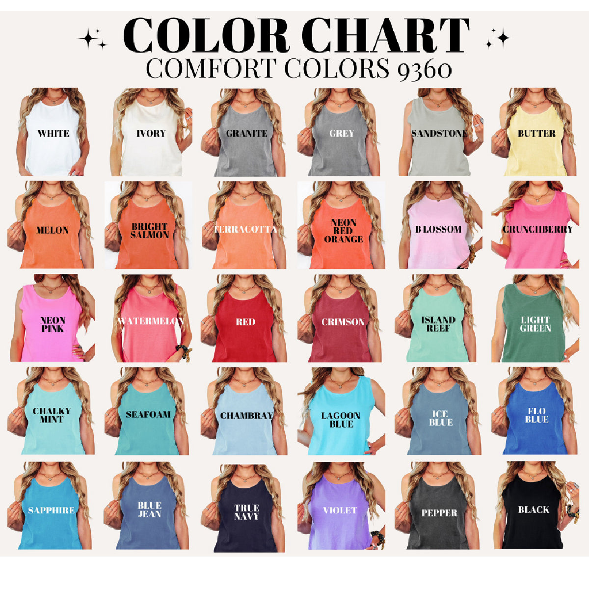 TikTok live sale Comfort color tank