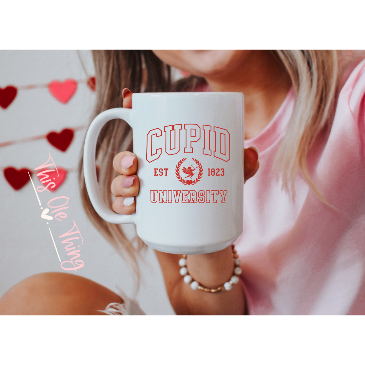 Cupid university mug