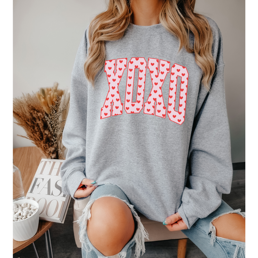 XoXo hearts crewneck sweatshirt