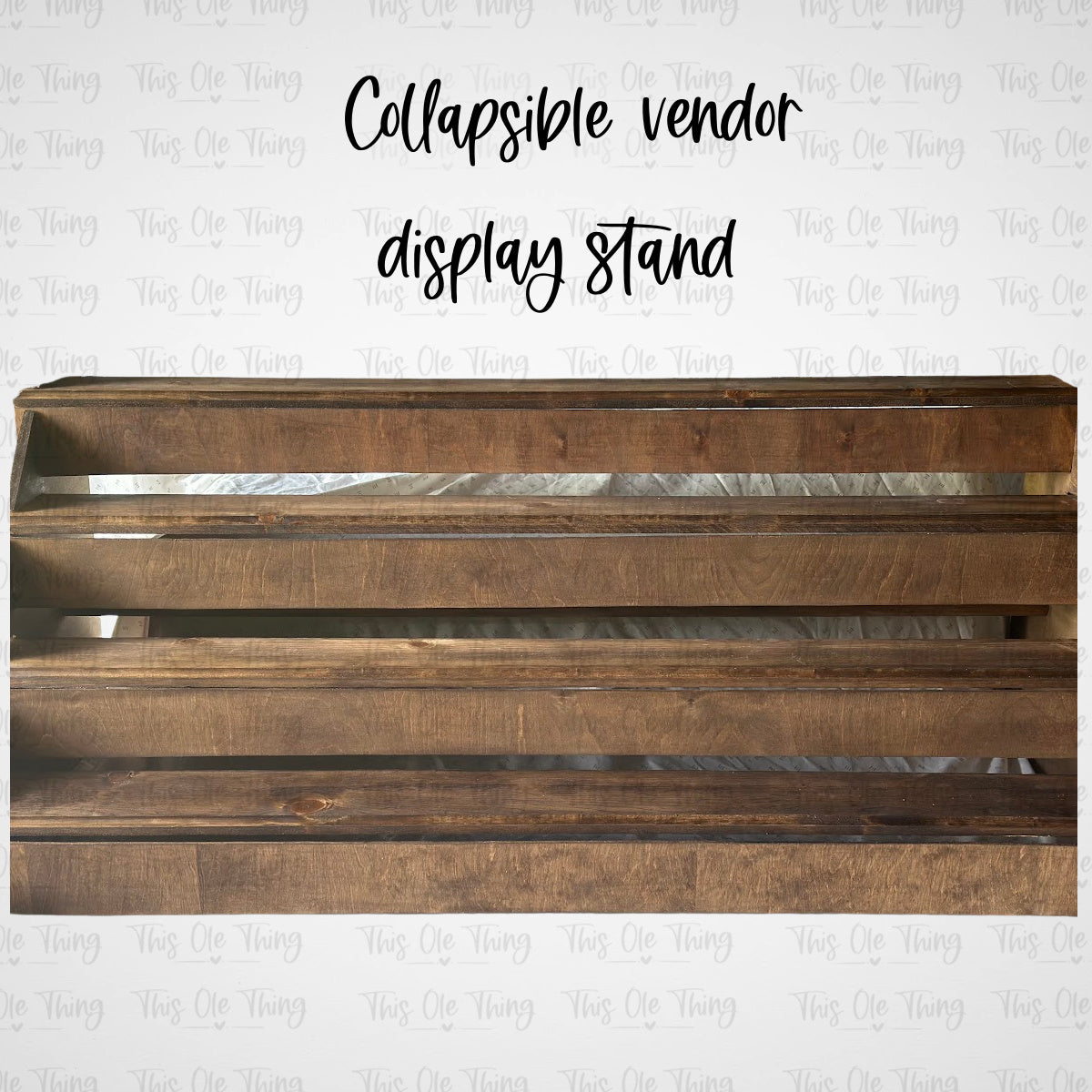 Collapsible vendor display stands