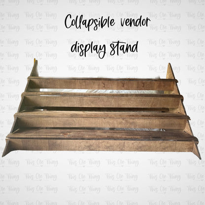 Collapsible vendor display stands