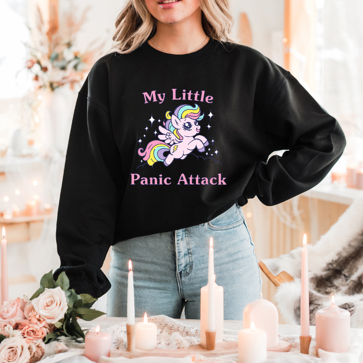 My little panic attack sweatshirt