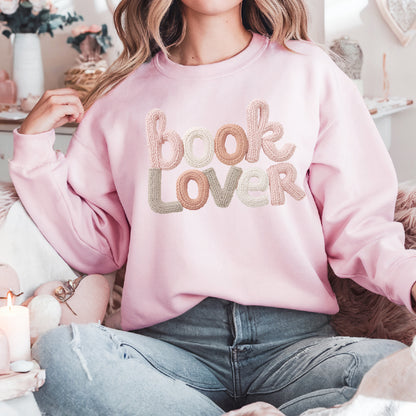 Book Lover Faux Knit Sweatshirt