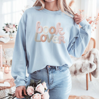 Book Lover Faux Knit Sweatshirt