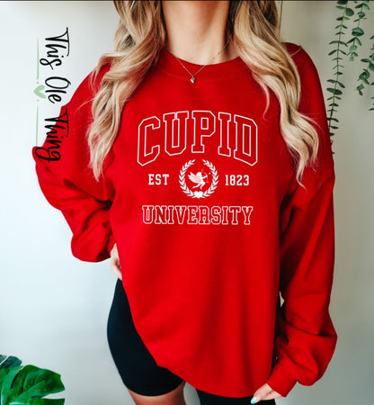 Cupid University crewneck