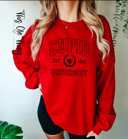 Cupid University crewneck