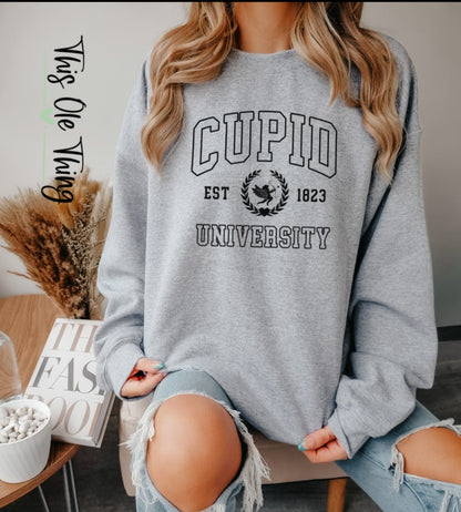 Cupid University crewneck