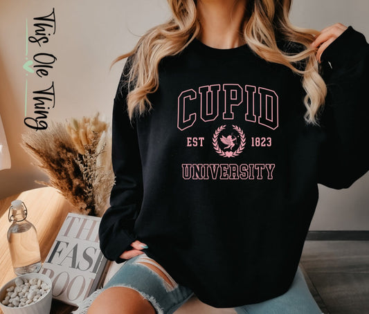 Cupid University crewneck