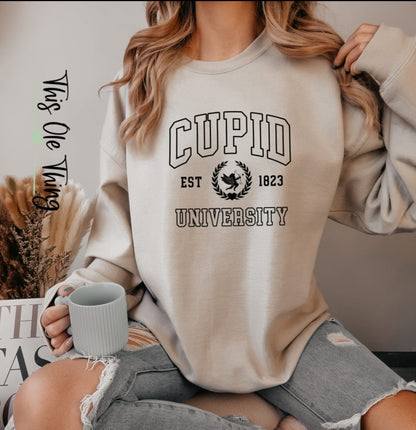 Cupid University crewneck