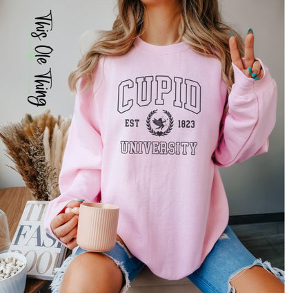 Cupid University crewneck