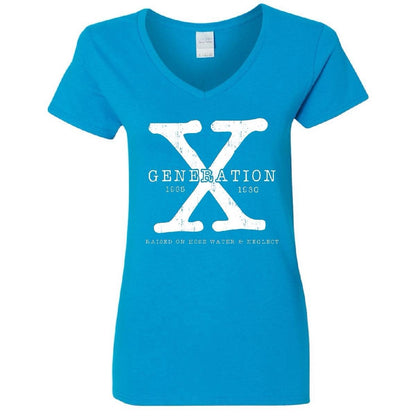 Generation X Bright Color V-Neck Tee