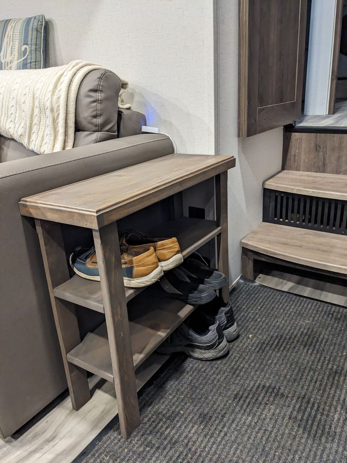 RV shoe rack 