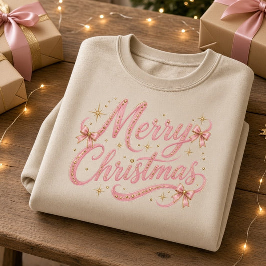 Merrymaxxing Sparkle Crewneck Sweatshirt