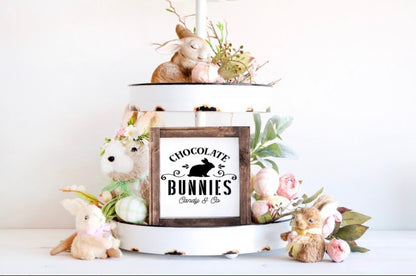 6x6 Chocolate Bunnies