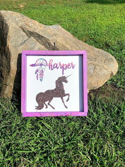 12x12 Custom Glitter sign